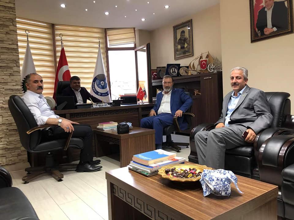 HAK-İŞ Erzurum İl Başkanı Erol AKSAKAL Bey’i Makamında ziyaret ettik